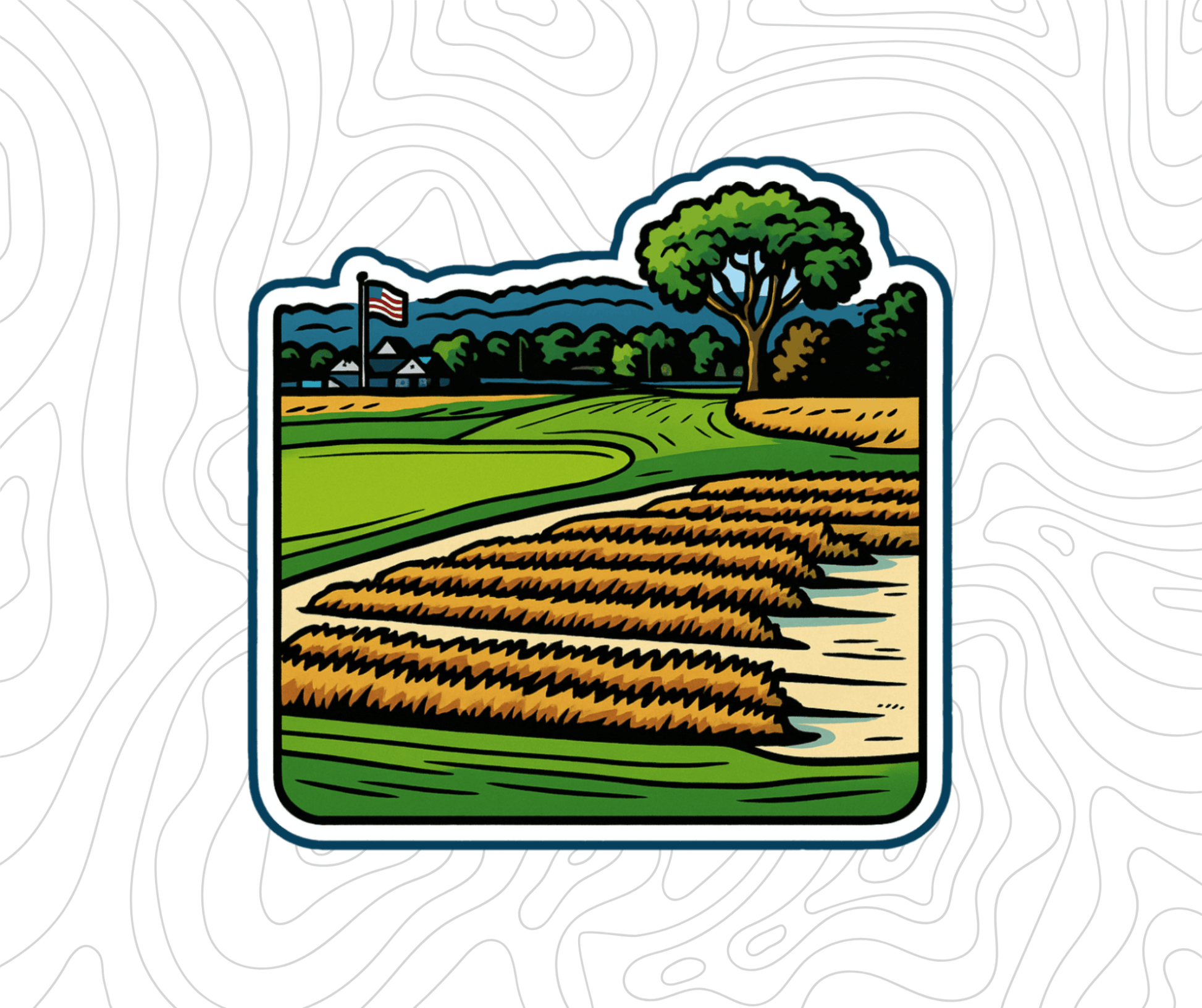 Oakmont Pews Sticker - Links & Legends
