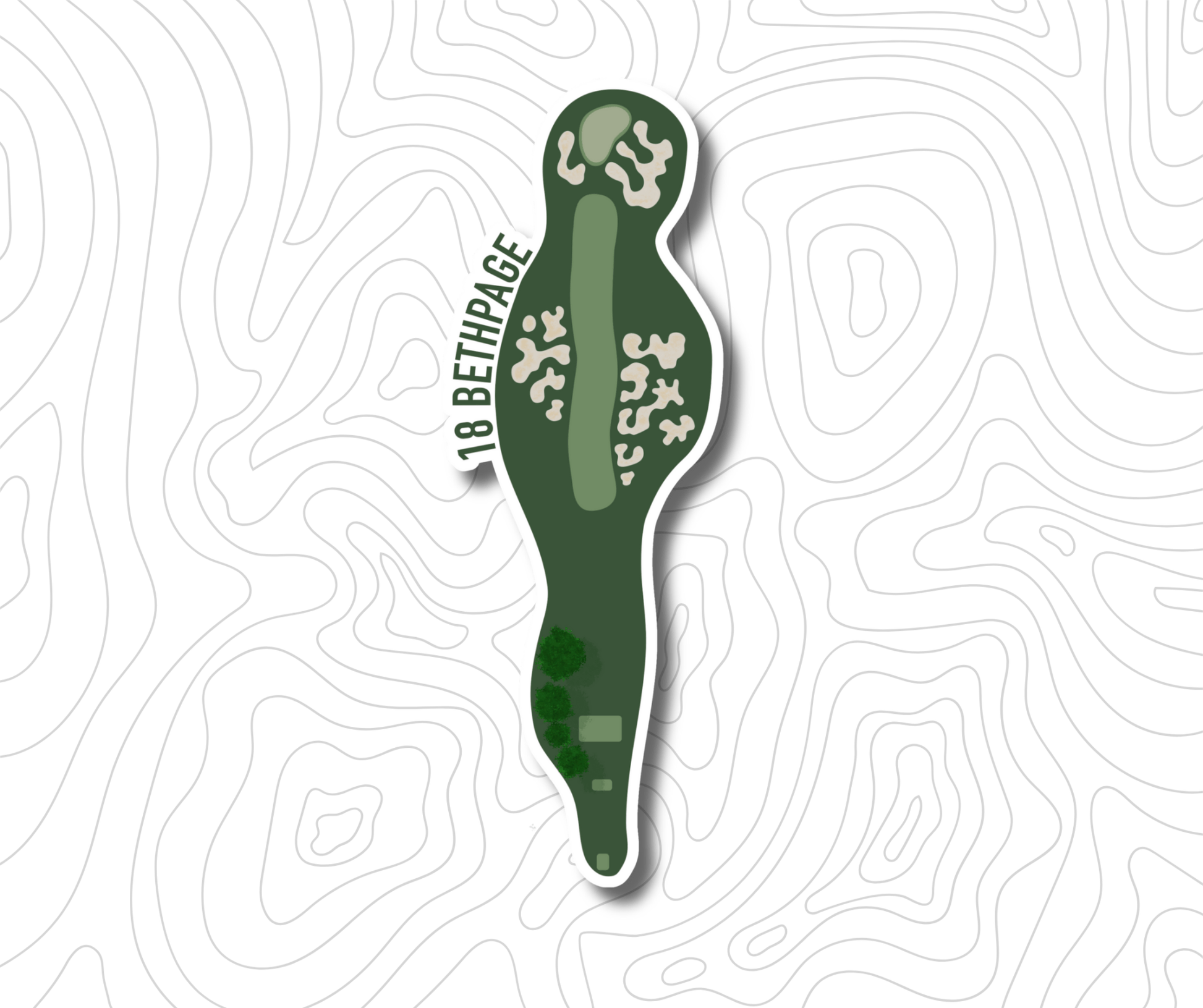 Bethpage 18 Sticker - Links & Legends