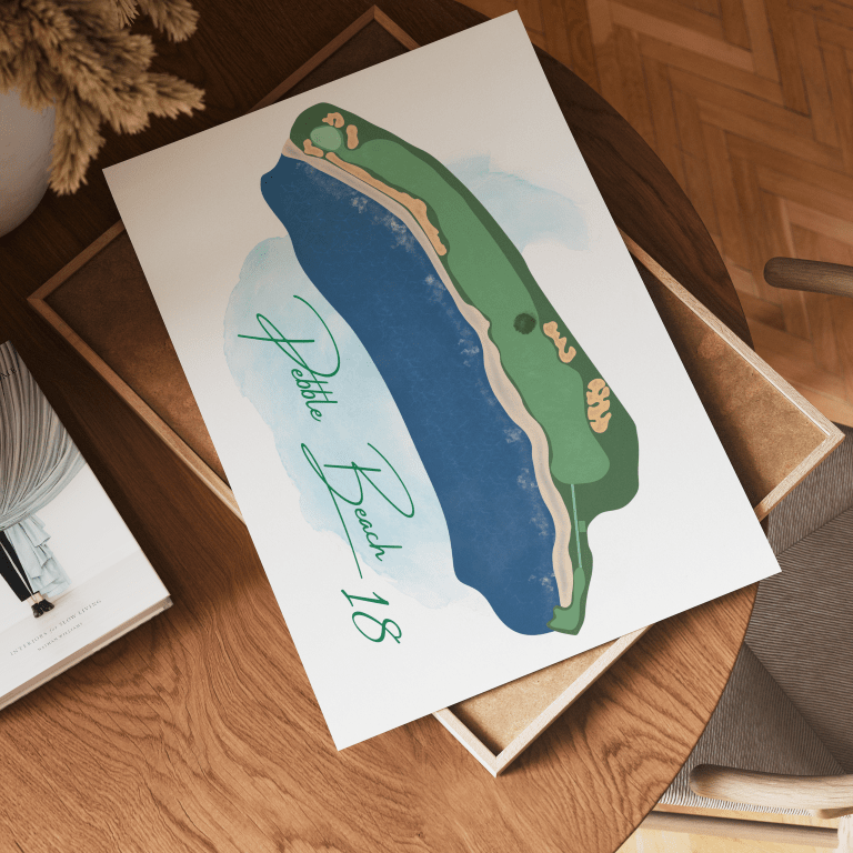 Pebble 18 Art Print - Links & Legends