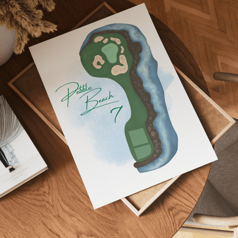 Pebble 7 Art Print - Links & Legends
