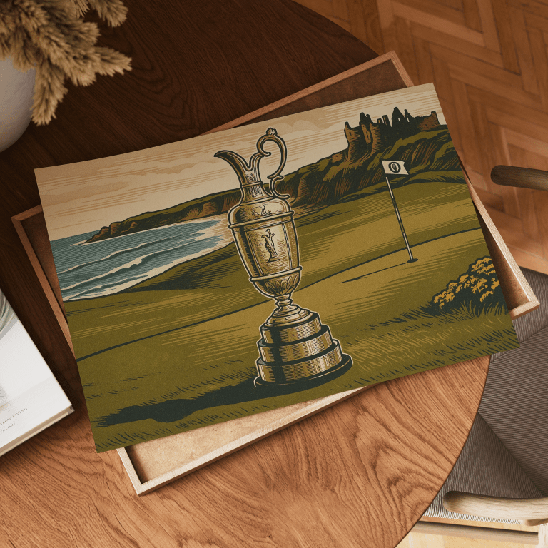 Open Championship Trophy Art Print - Links & Legends