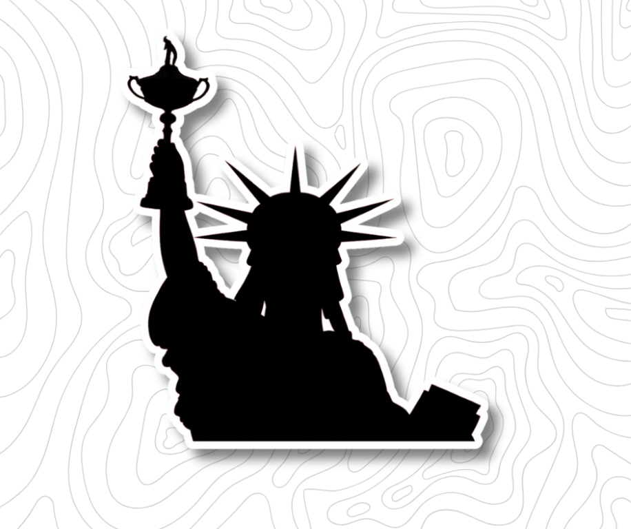 Lady Liberty Ryder Cup Trophy Sticker