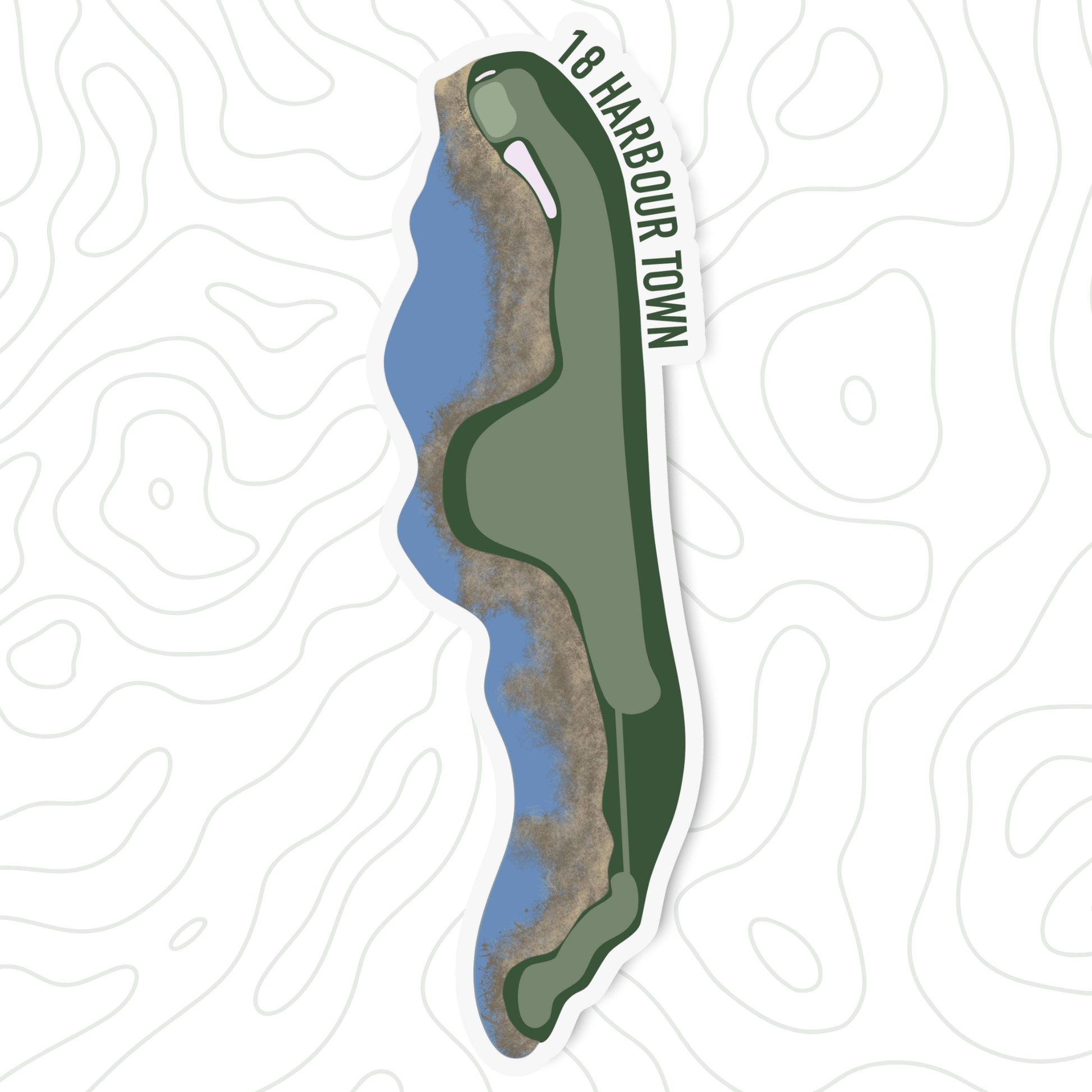 Harbour Town Hole 18 Sticker - Links & Legends