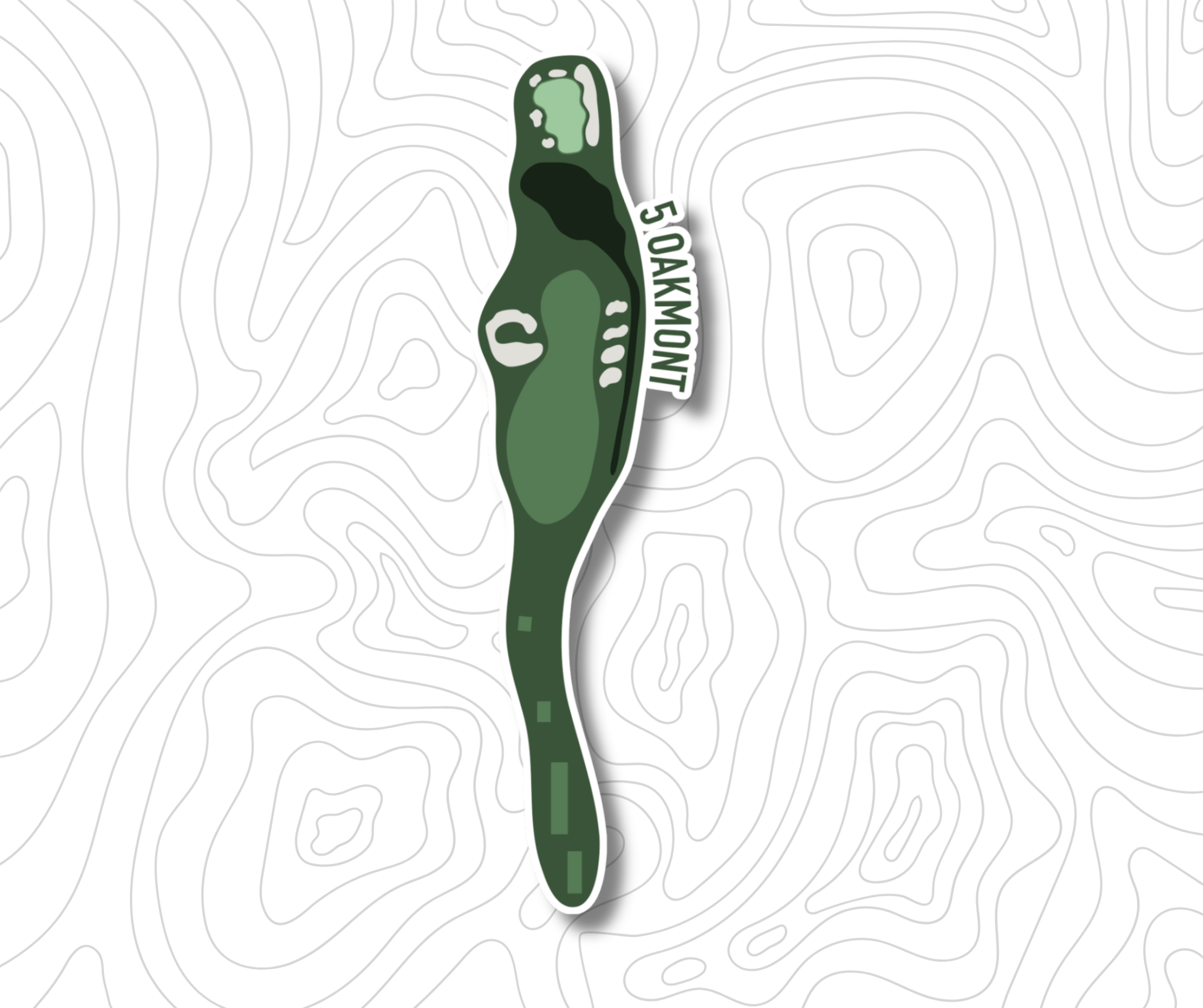 Oakmont Hole 5 Sticker - Links & Legends