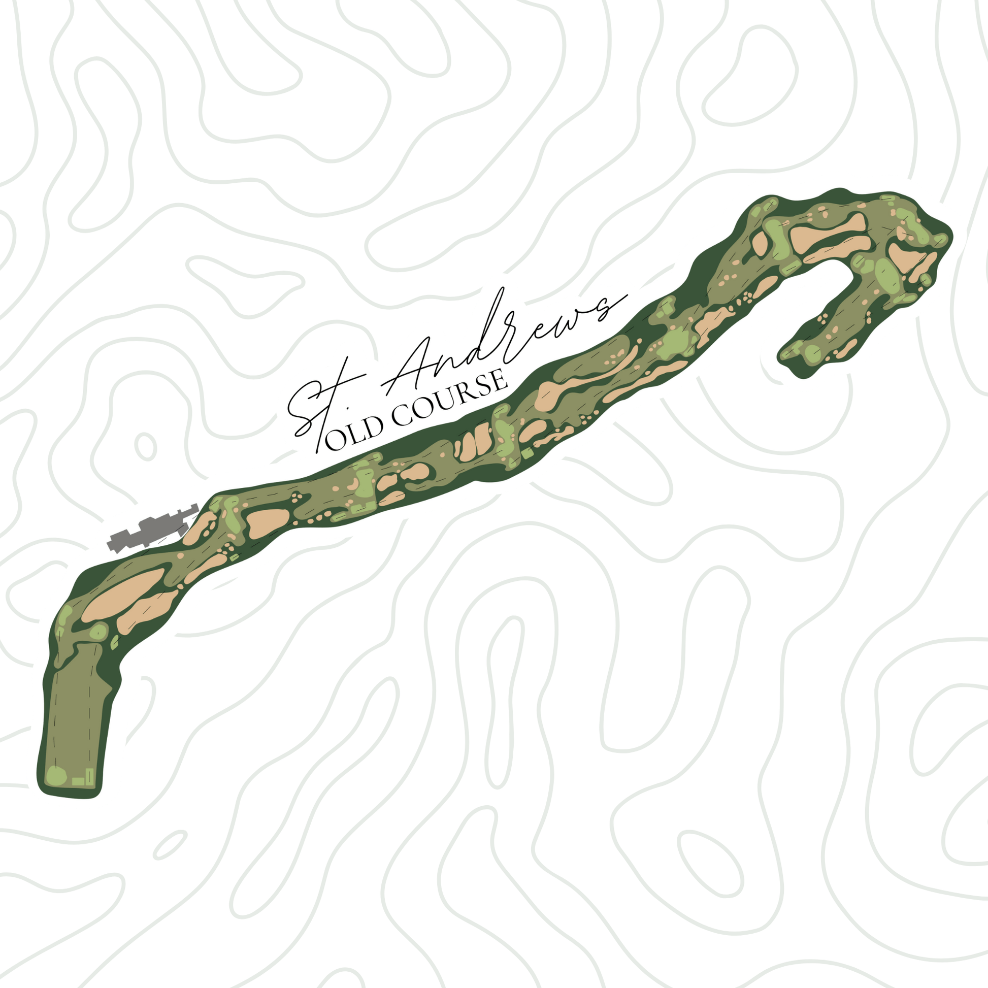 Old Course Sticker - Links & Legends