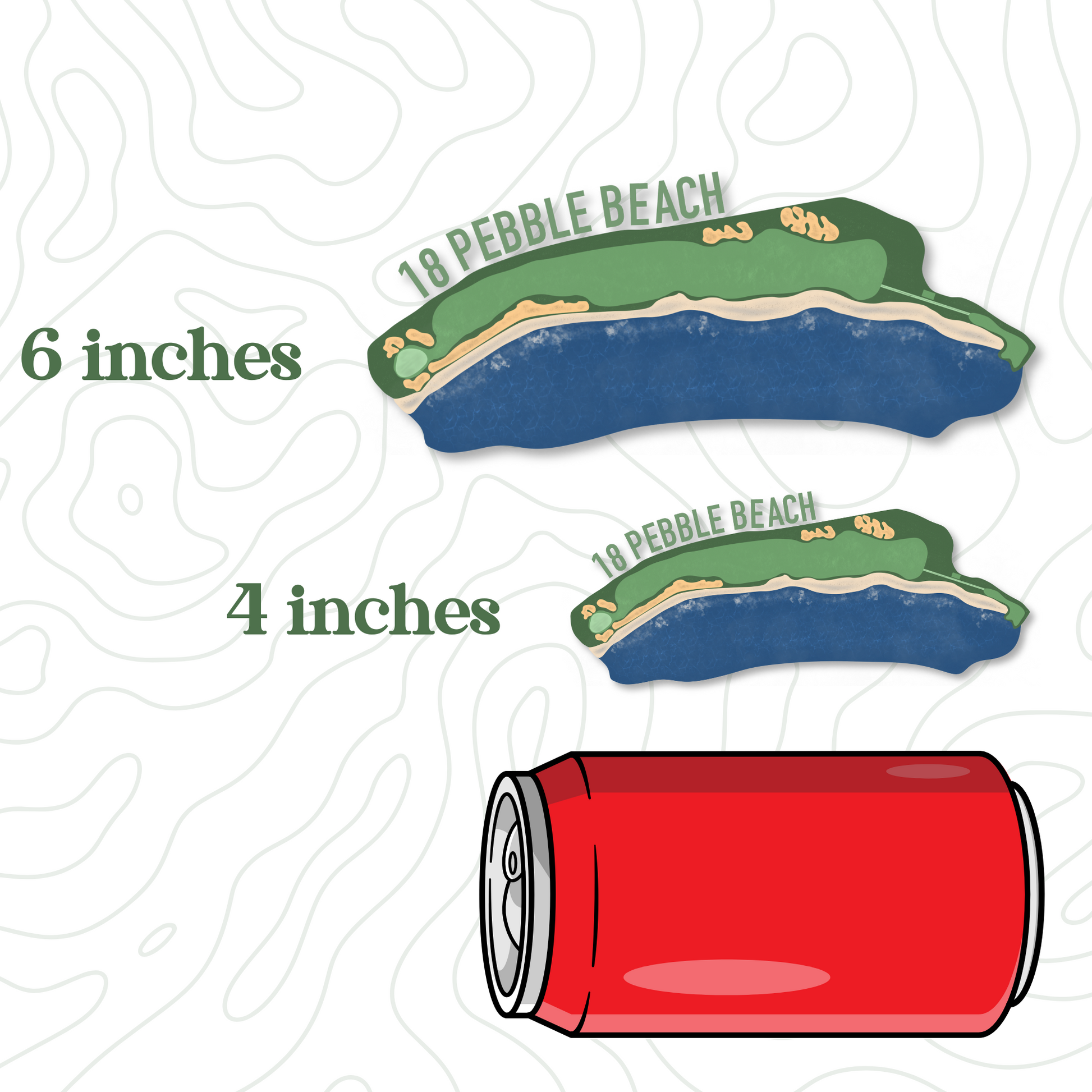 Pebble Beach Hole 18 Sticker