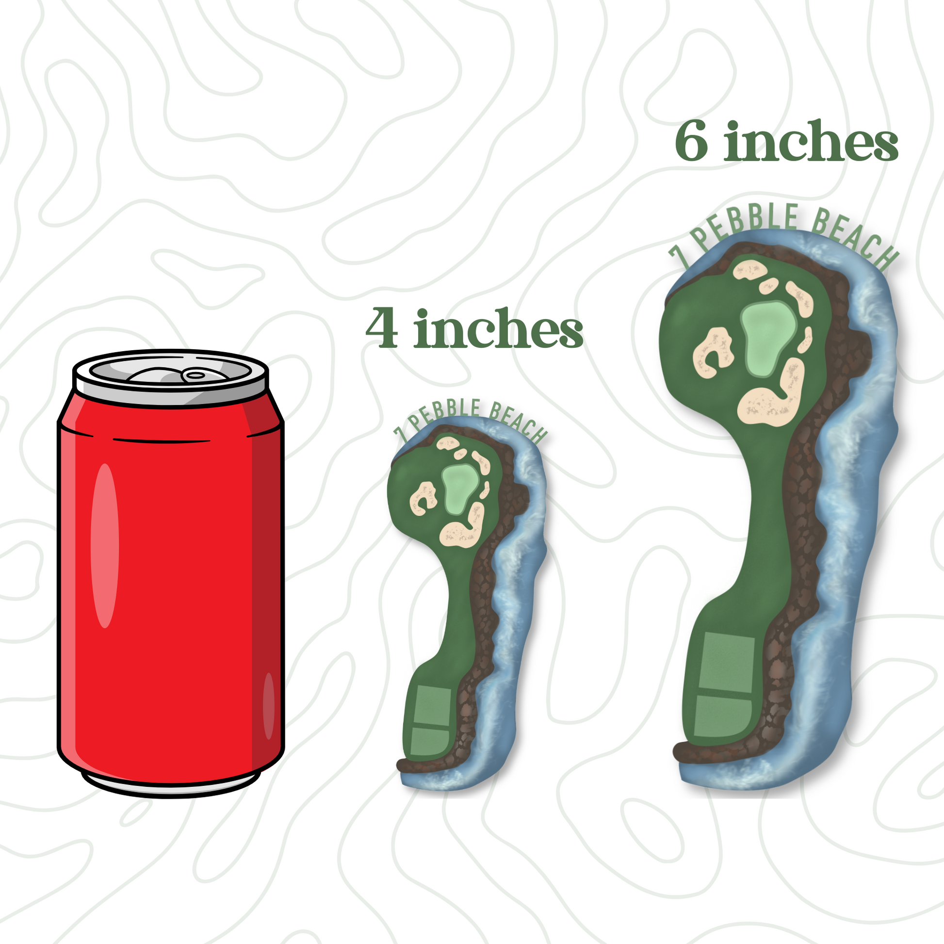 Pebble Beach Hole 7 Sticker