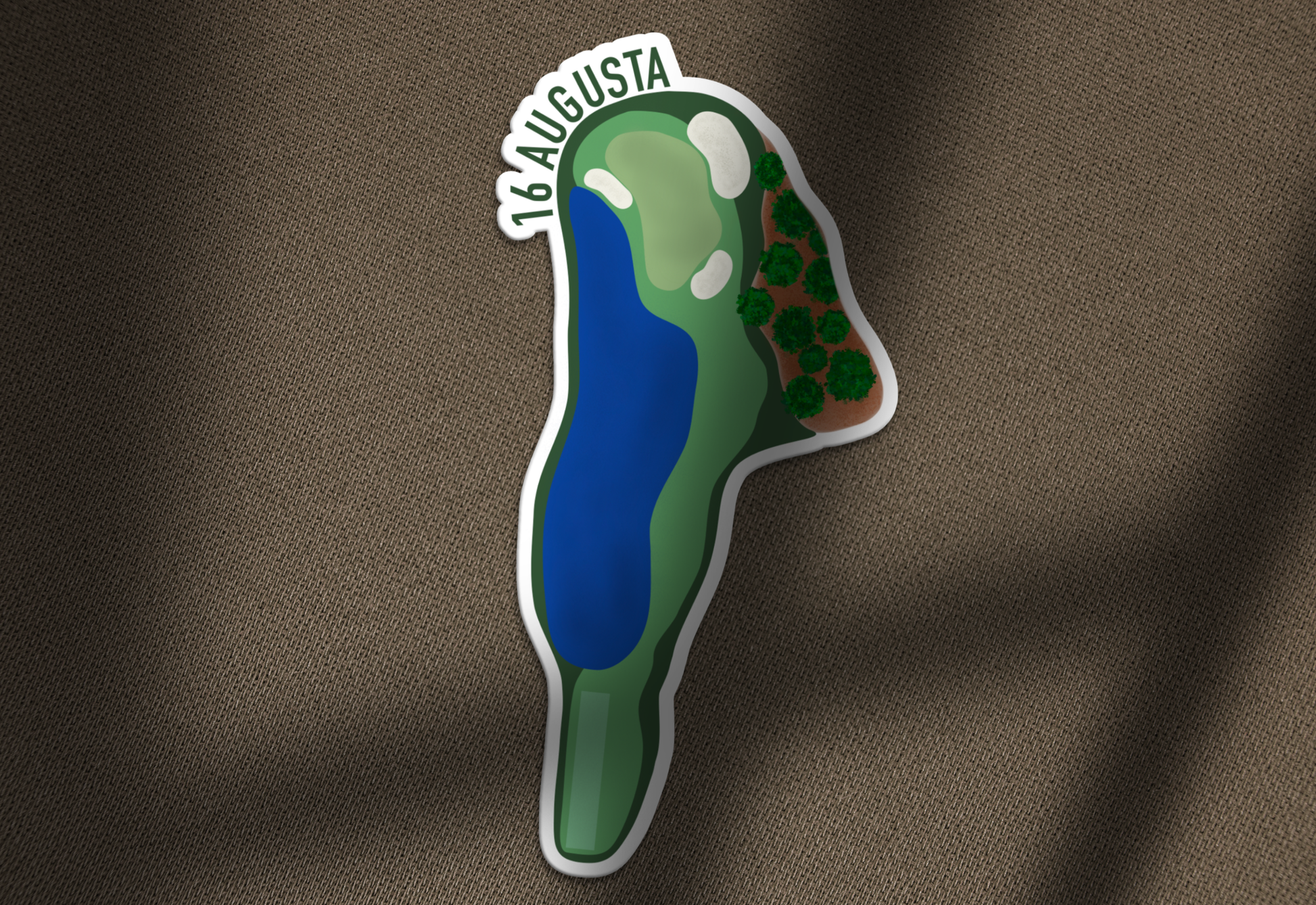 Augusta Hole 16 Sticker