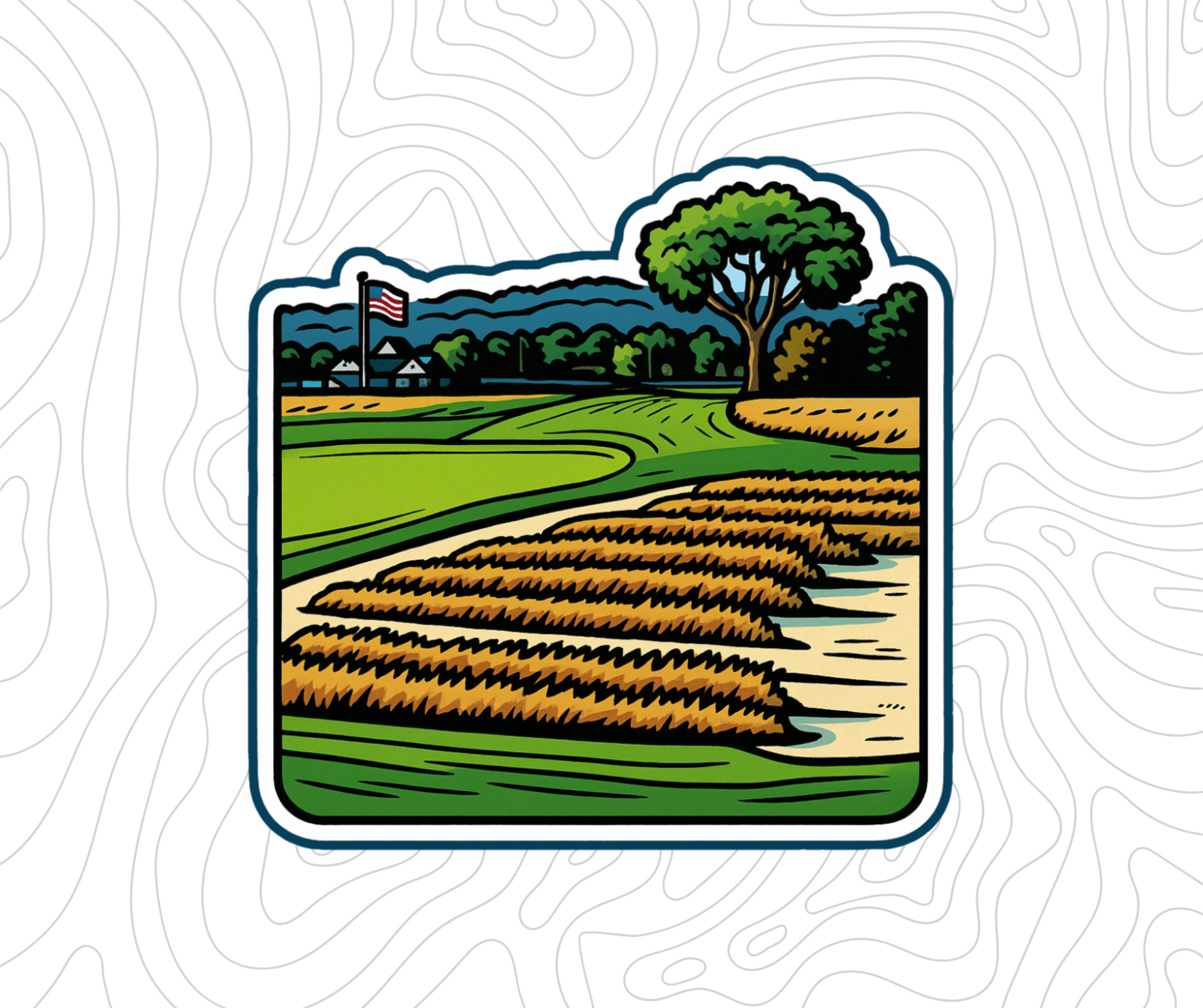 Oakmont Pews Sticker
