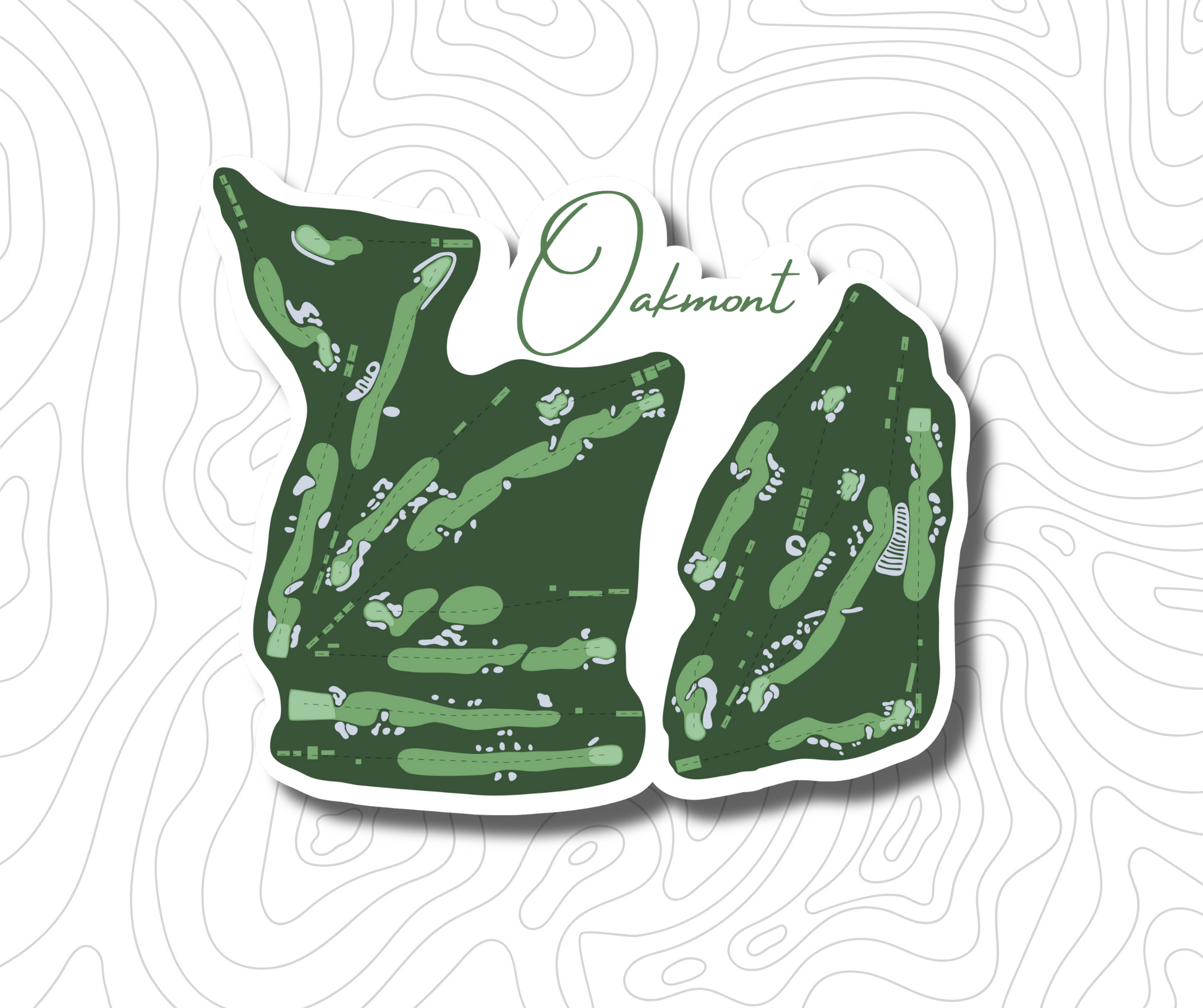 Oakmont Golf Course Sticker