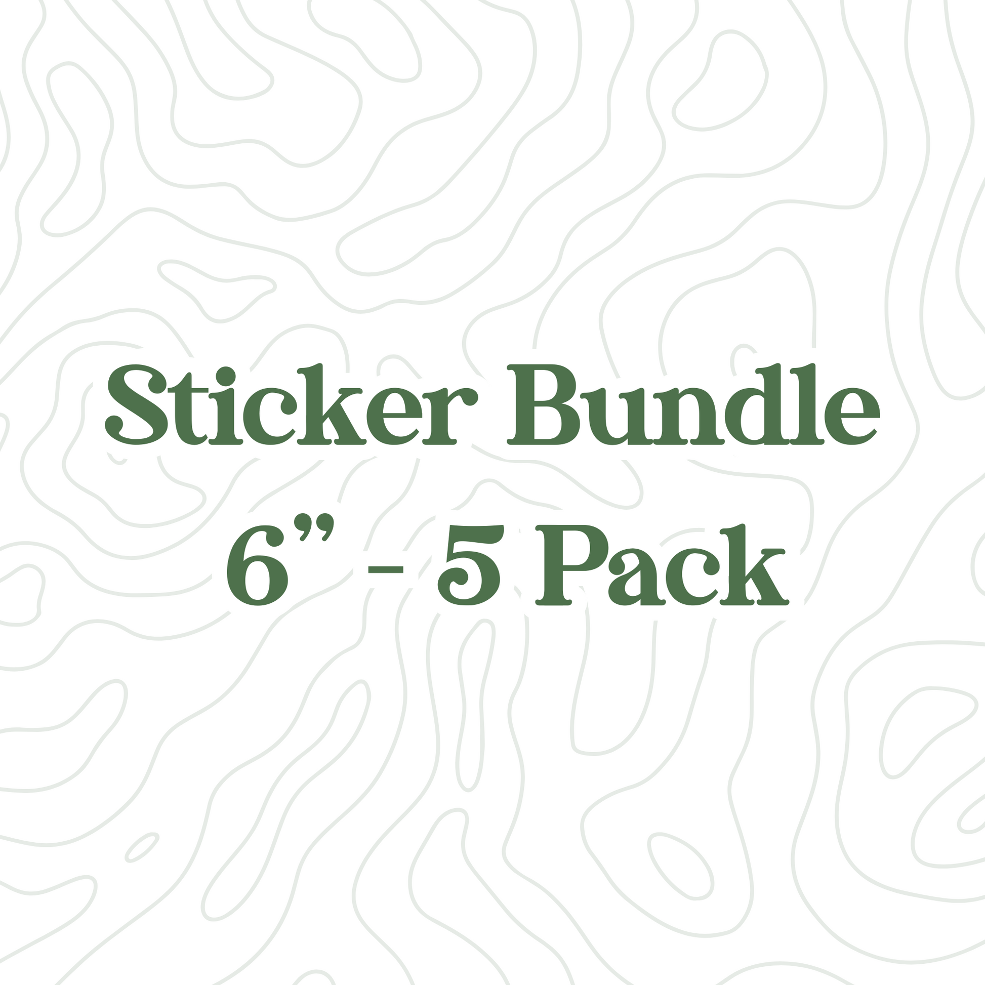 5-Pack Bundle of 6" Golf Stickers