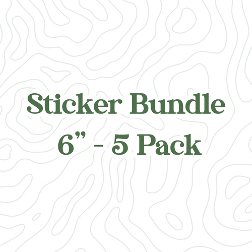 5-Pack Bundle of 6" Golf Stickers