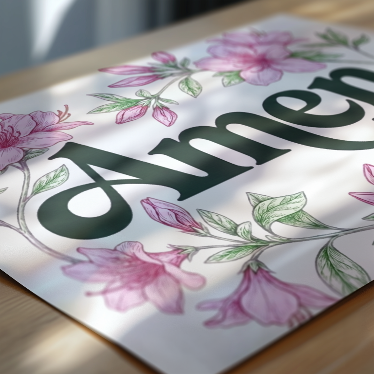 Masters Amen Azalea Golf Art Print