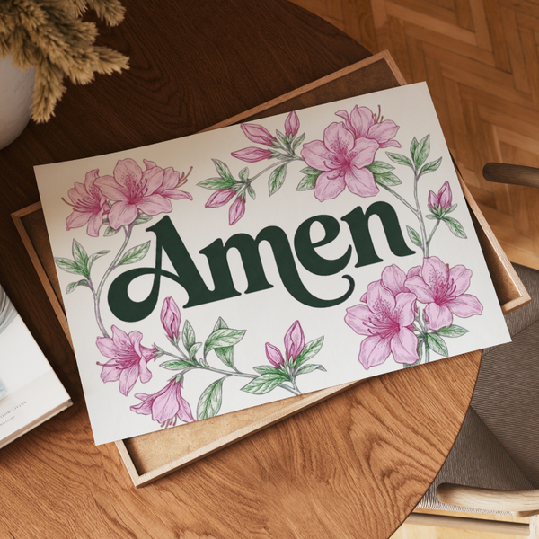 Masters Amen Azalea Golf Art Print