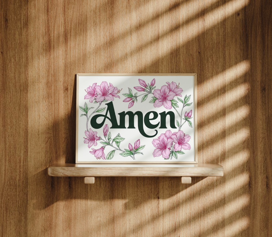 Masters Amen Azalea Golf Art Print