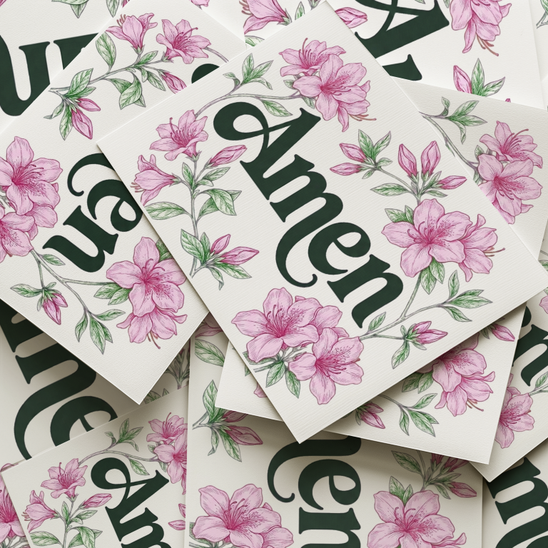 Masters Amen Azalea Golf Art Print