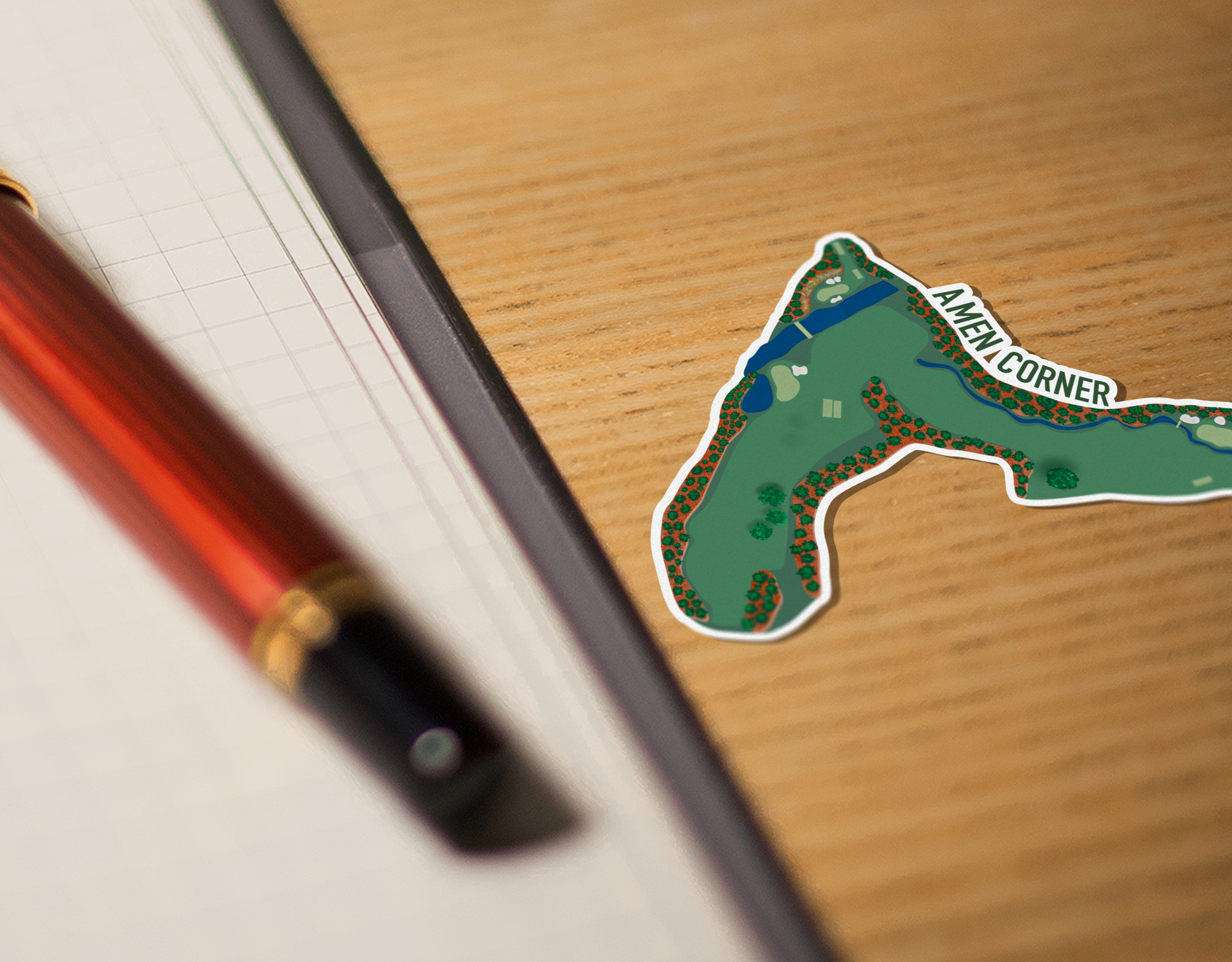 Amen Corner Golf Sticker