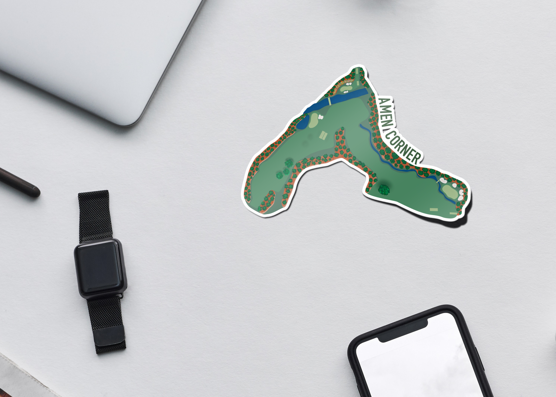 Amen Corner Golf Sticker