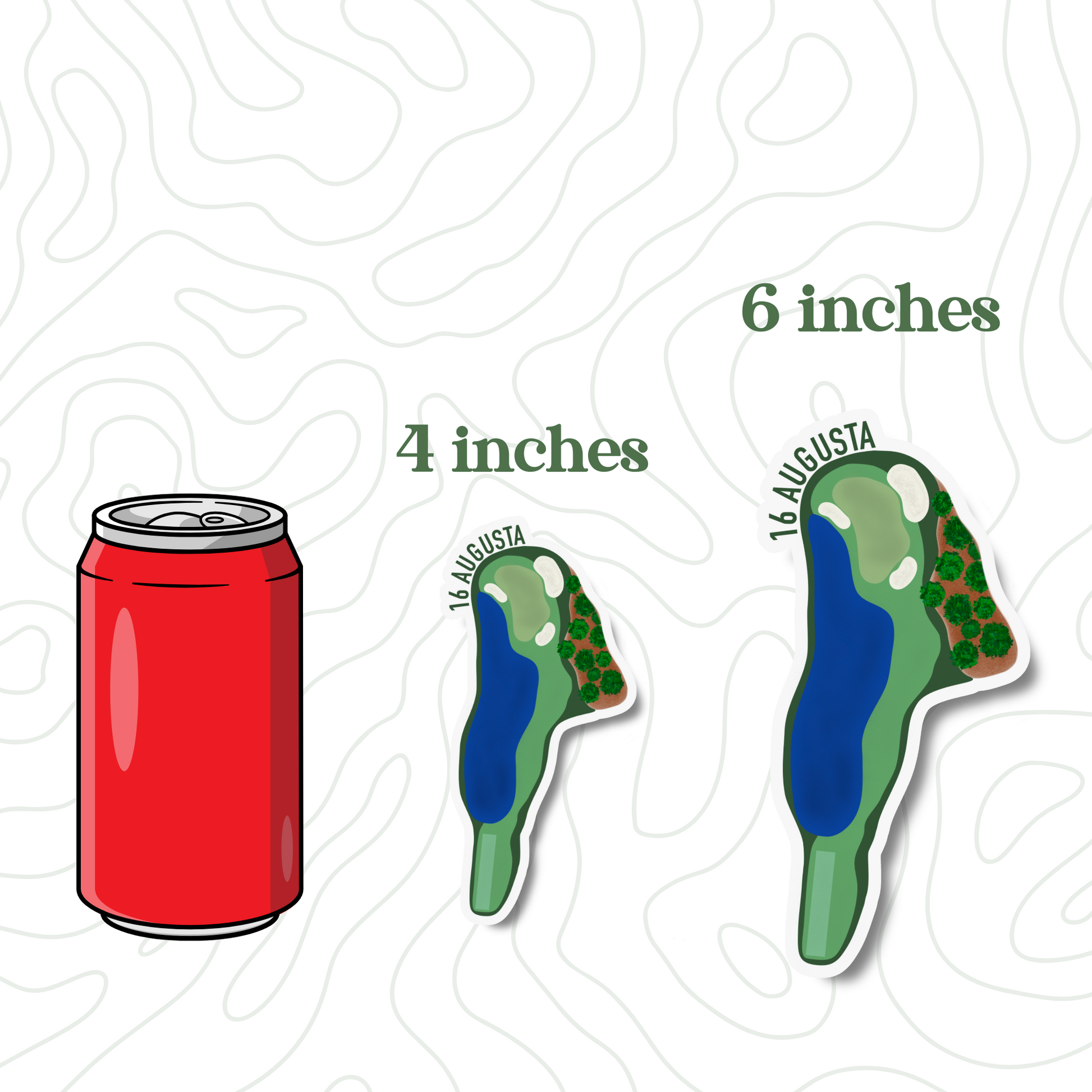 Augusta Hole 16 Sticker