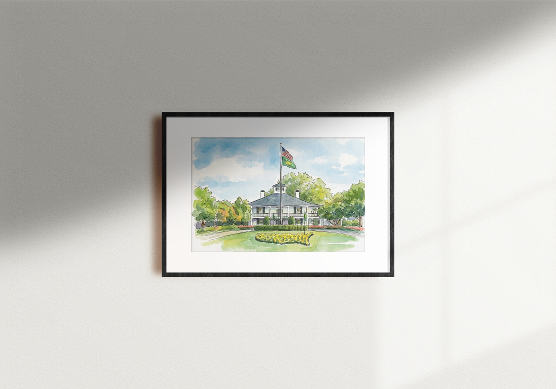 The Clubhouse at Augusta Art Print