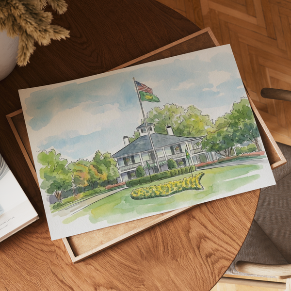 The Clubhouse at Augusta Art Print