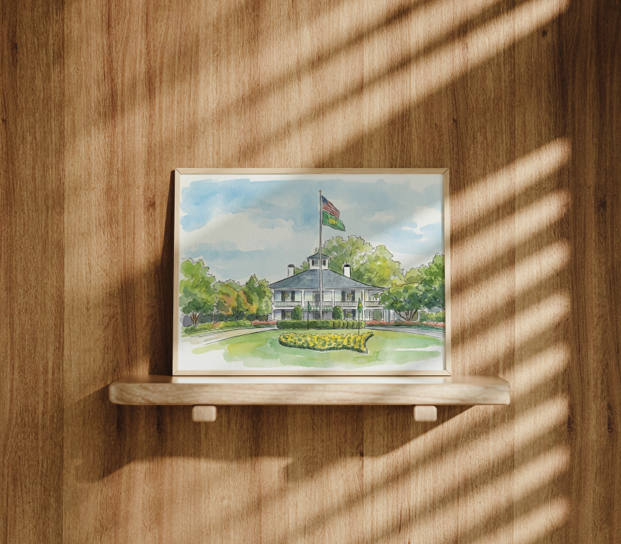 The Clubhouse at Augusta Art Print