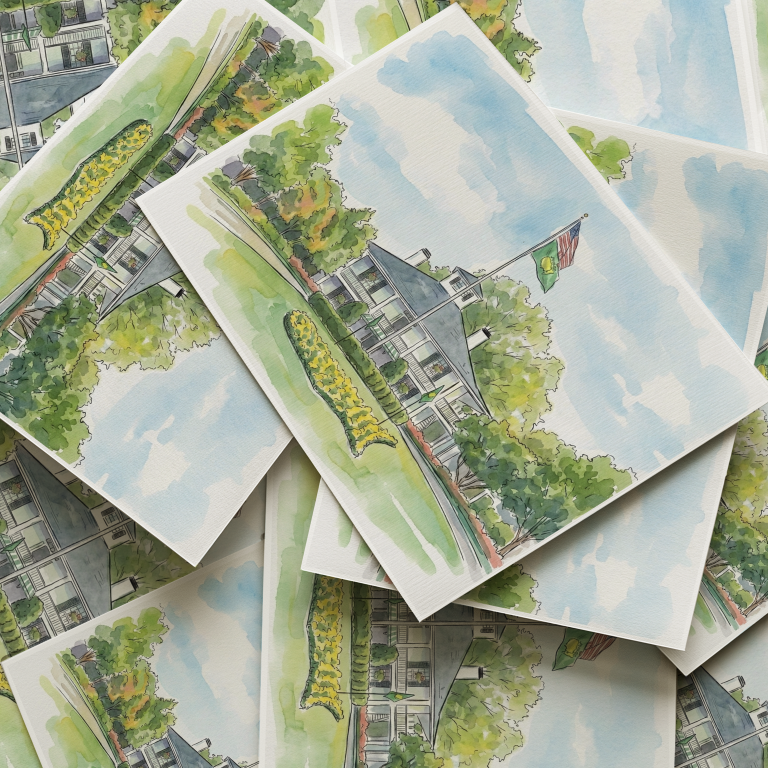 The Clubhouse at Augusta Art Print