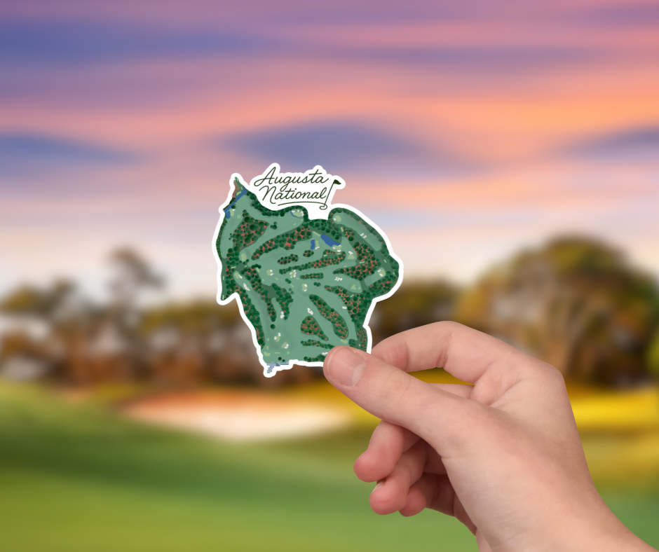 Augusta Course Layout Sticker