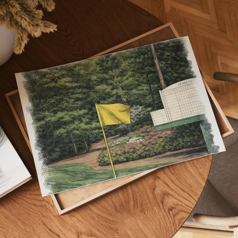 Augusta Flag & Leaderboard Art Print
