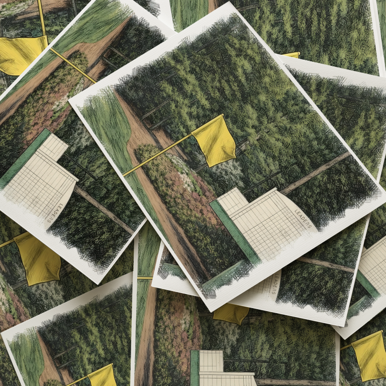 Augusta Flag & Leaderboard Art Print