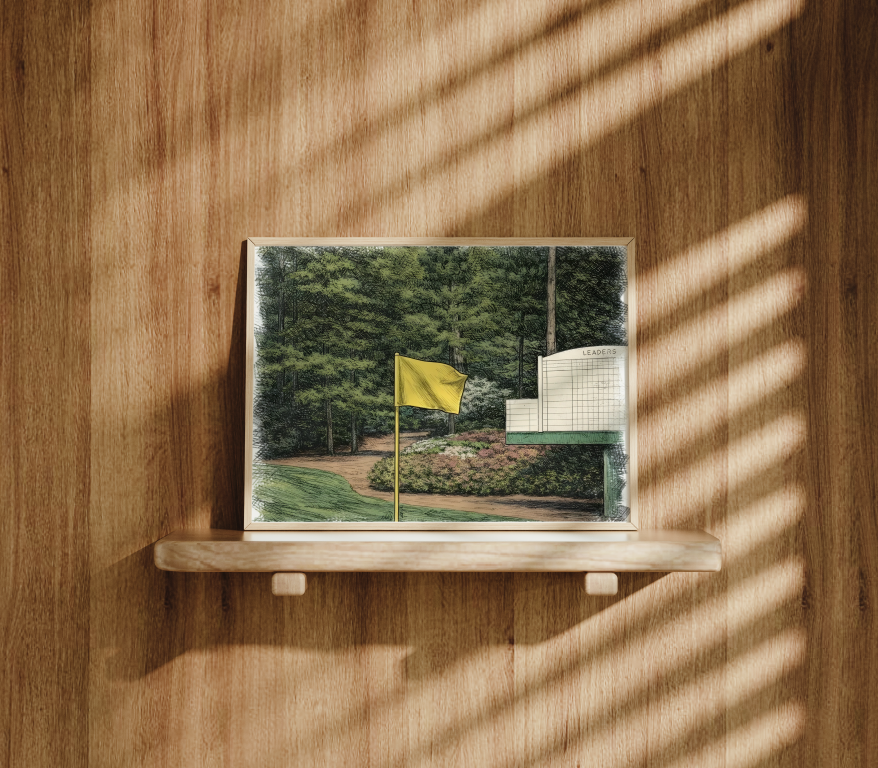 Augusta Flag & Leaderboard Art Print