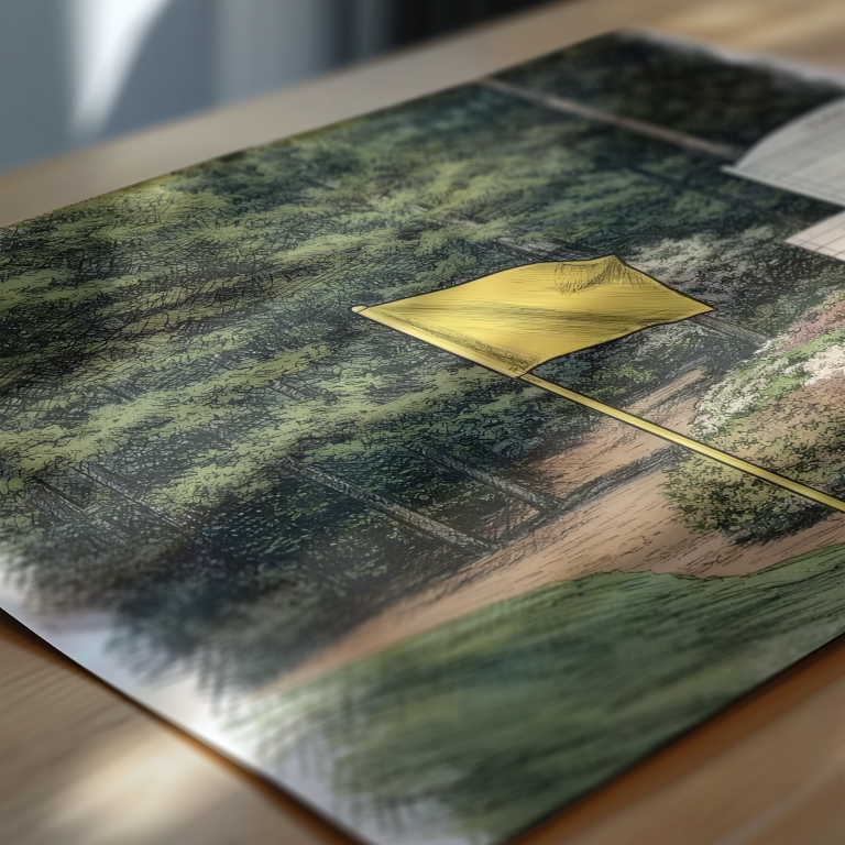 Augusta Flag & Leaderboard Art Print