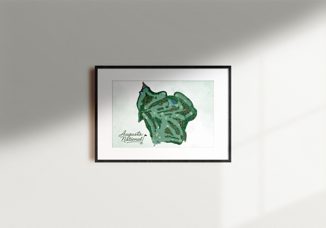 Augusta Golf Course Art Print