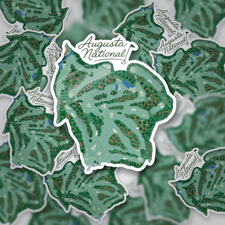 Augusta Course Layout Sticker