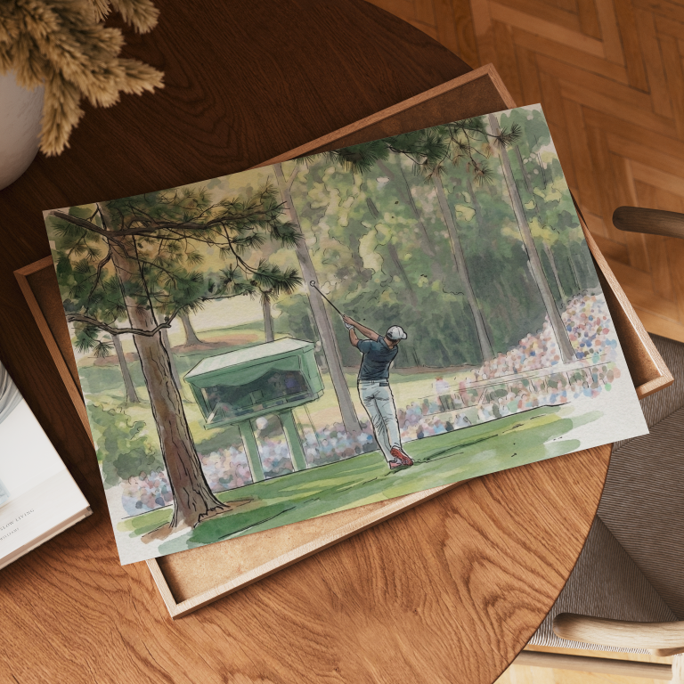 Rory's Shot For The Slam Art Print – Links & Legends