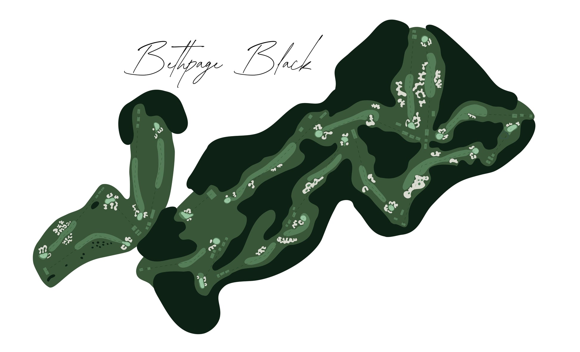 Bethpage Black Course Art Print