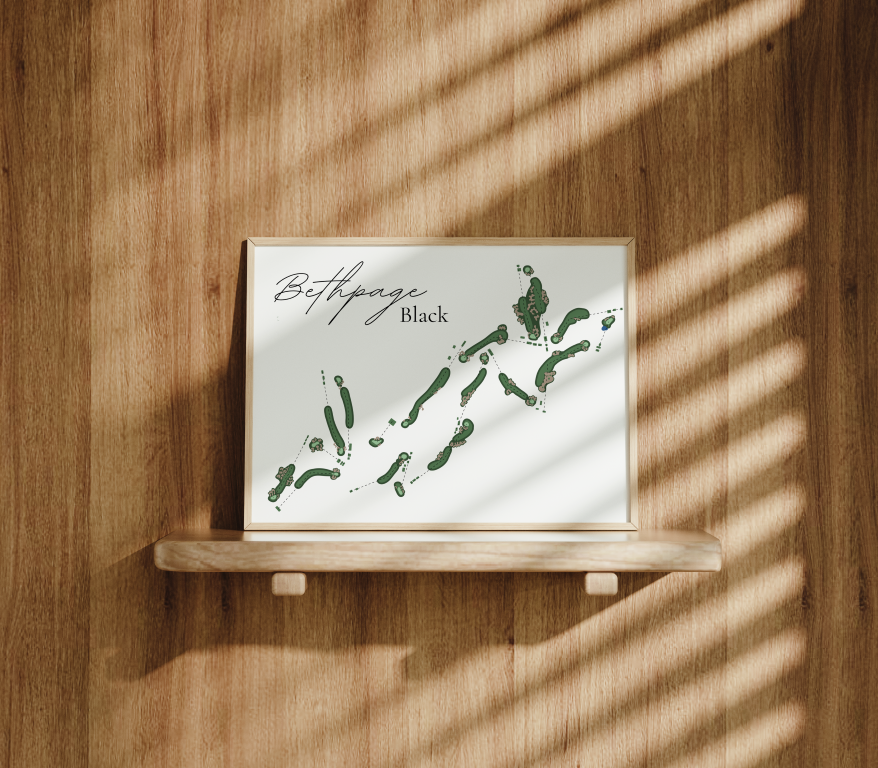 Bethpage Black Course Art Print Style 2