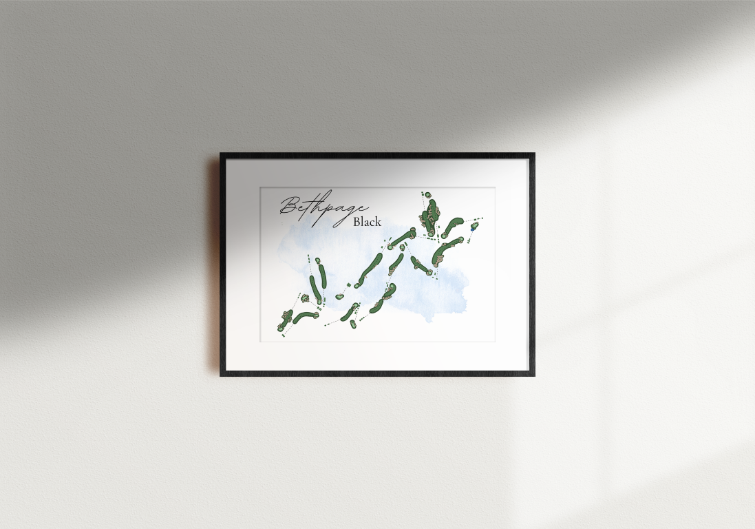Bethpage Black Course Art Print Style 2