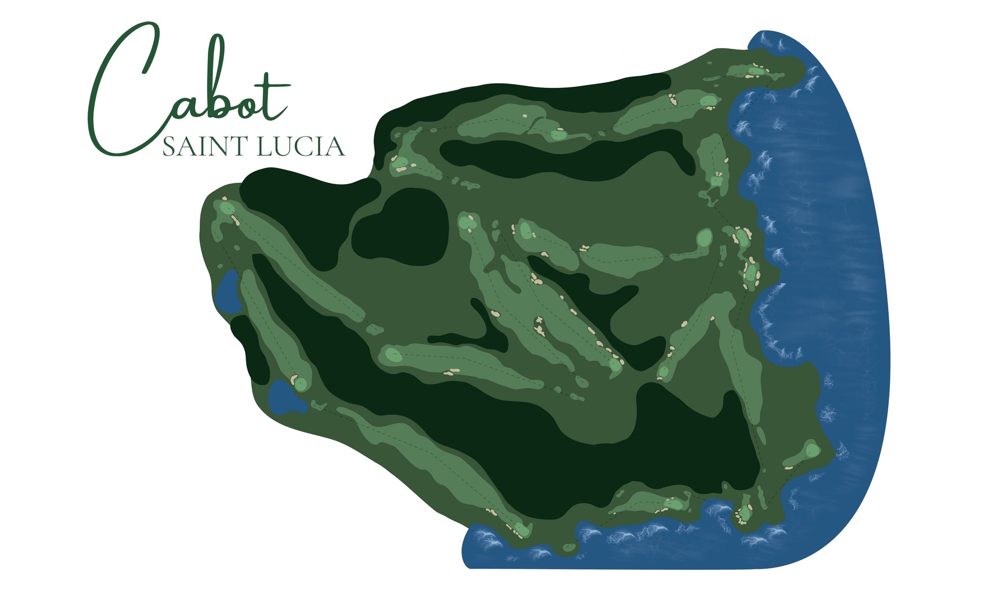Cabot St Lucia Art Print