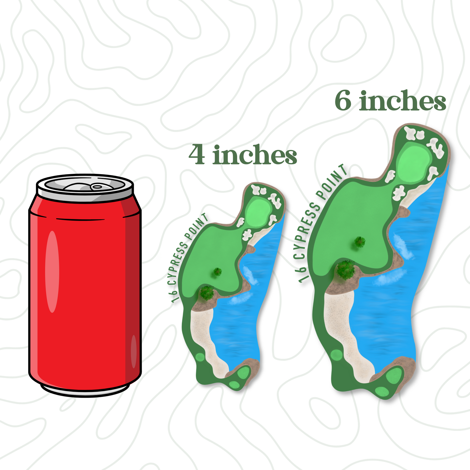 Cypress Point Hole 16 Sticker