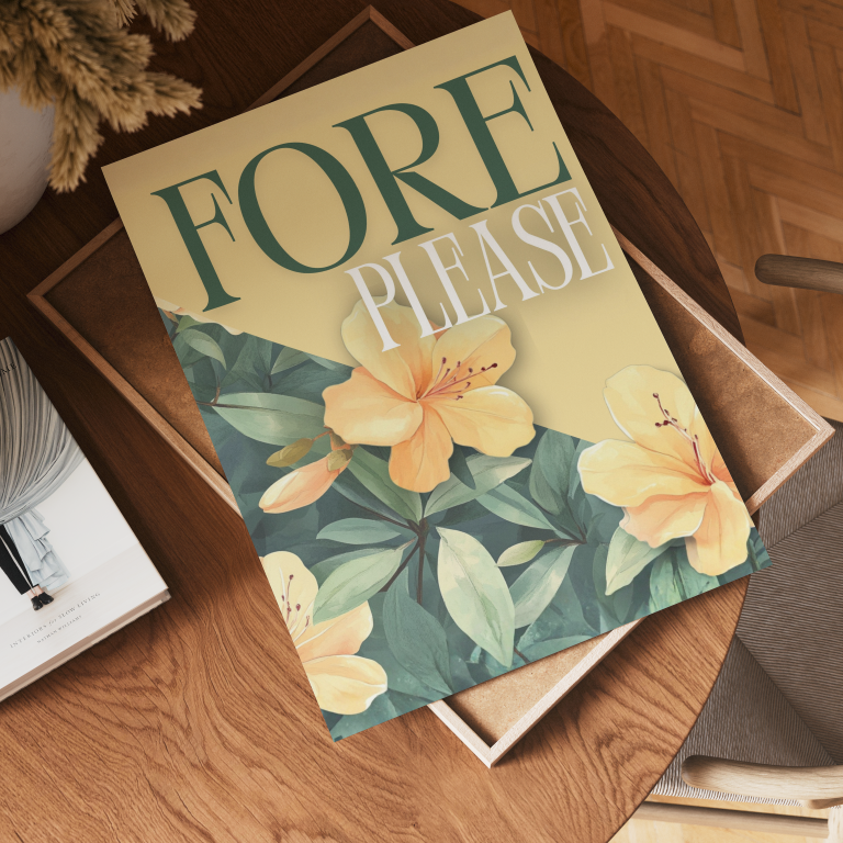 Fore Please - Augusta Inspired Art Print