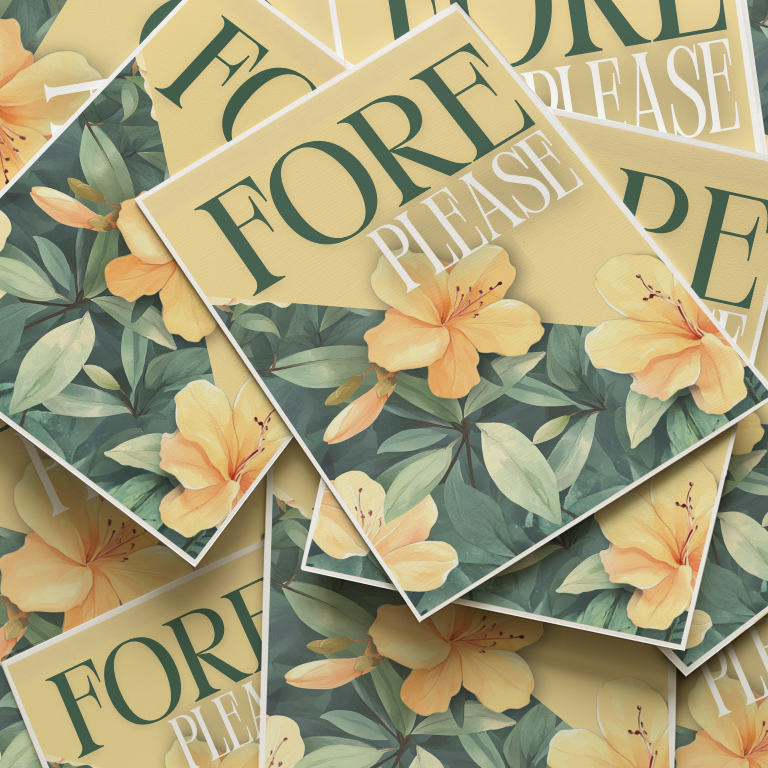 Fore Please - Augusta Inspired Art Print