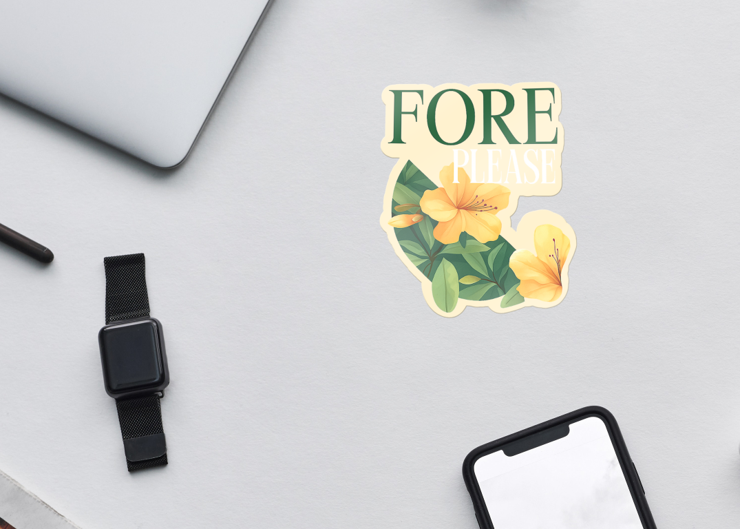 Fore Please - Augusta Inspired Sticker