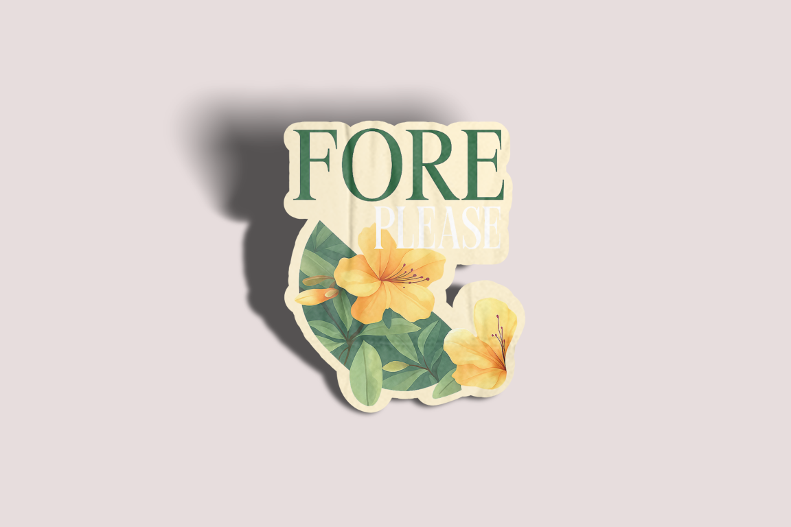 Fore Please - Augusta Inspired Sticker