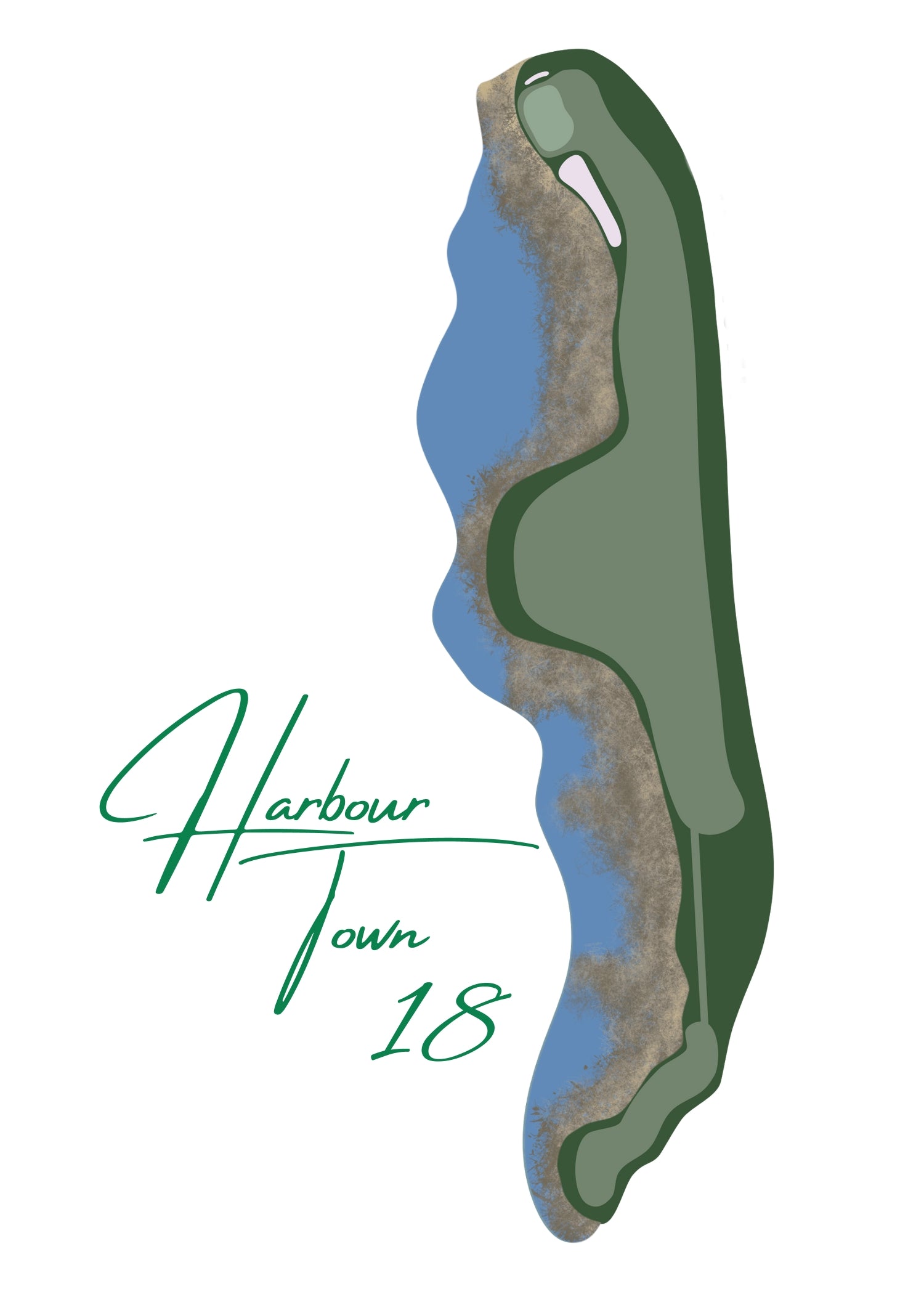 Harbour Town 18 Art Print