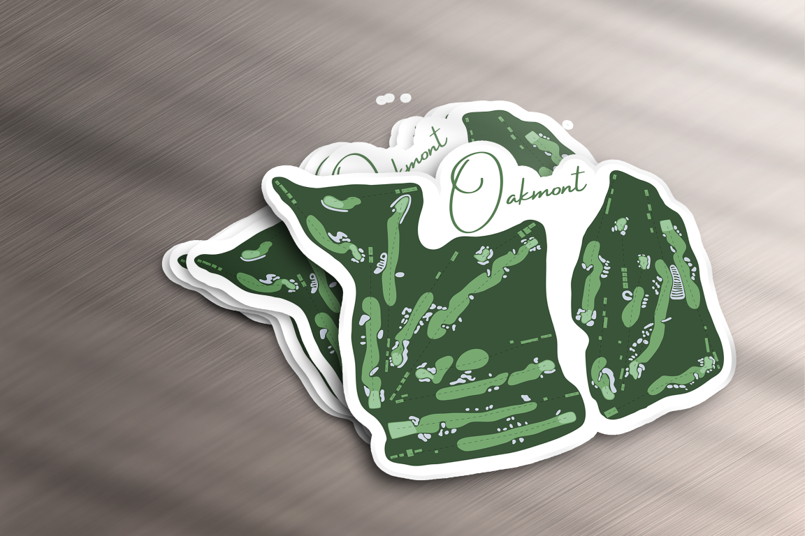 Oakmont Golf Course Sticker