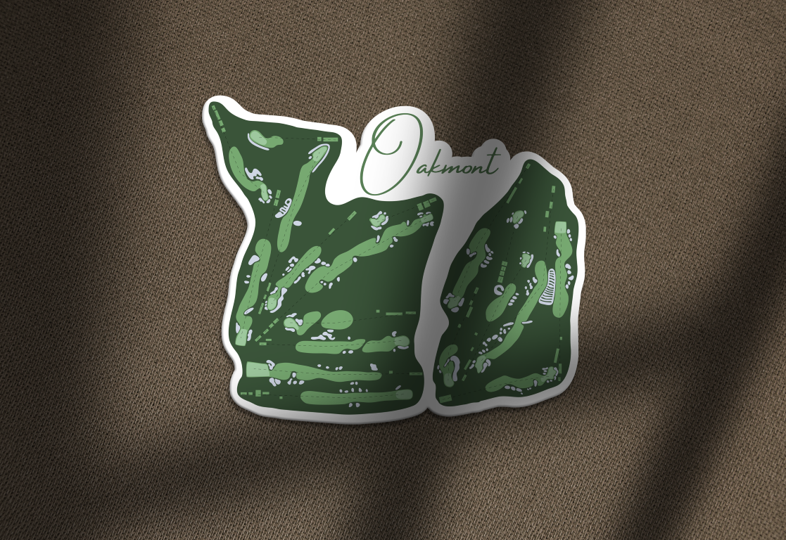 Oakmont Golf Course Sticker