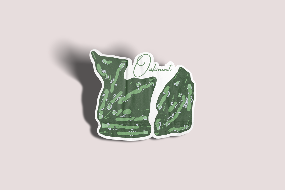 Oakmont Golf Course Sticker