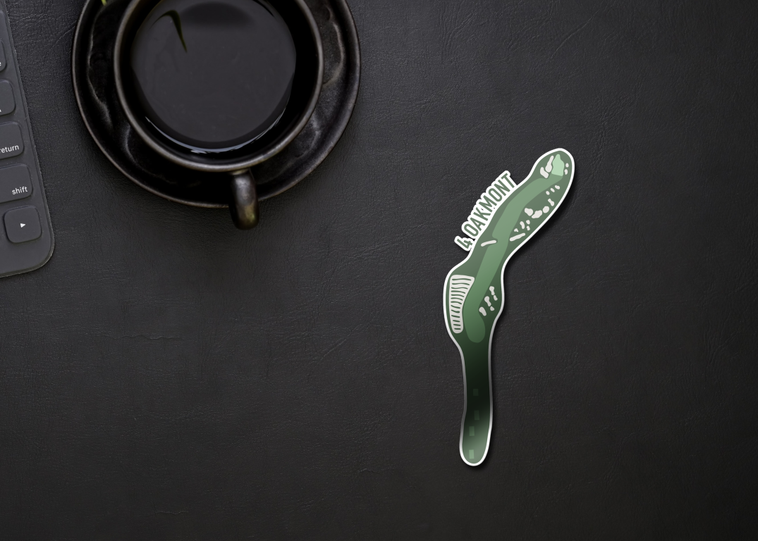 Oakmont Hole 4 Sticker - Church Pews