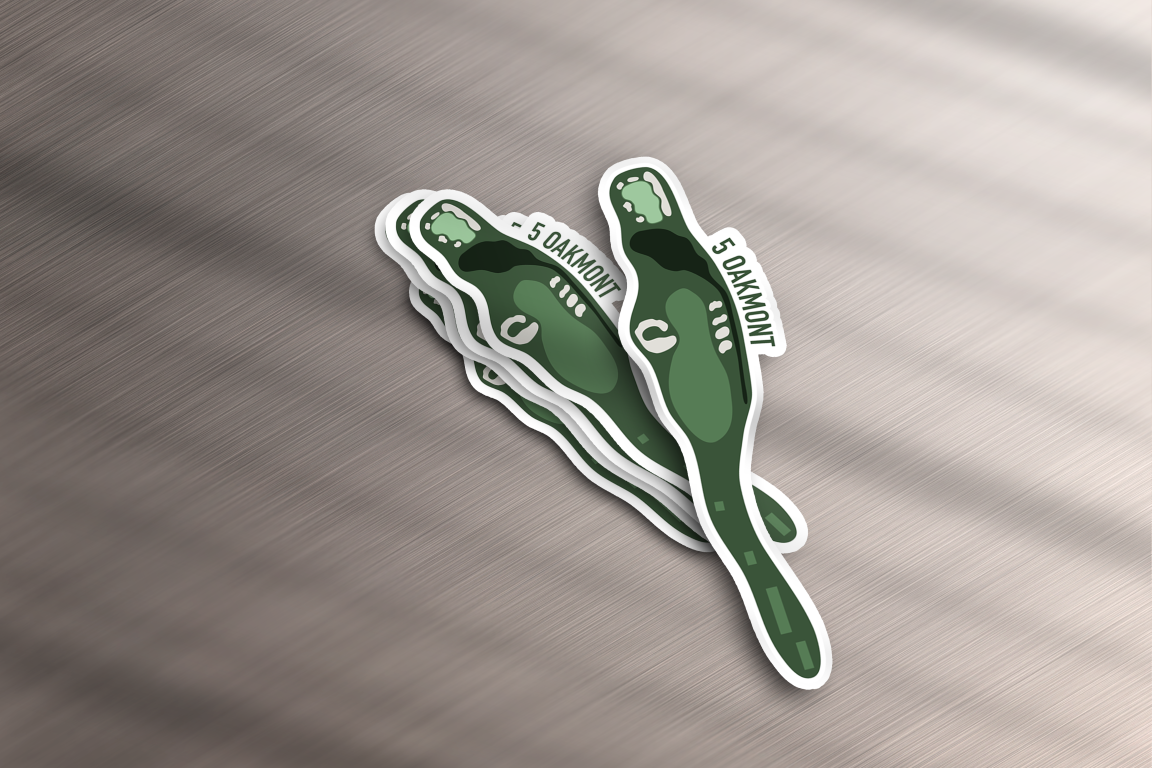 Oakmont Hole 5 Sticker